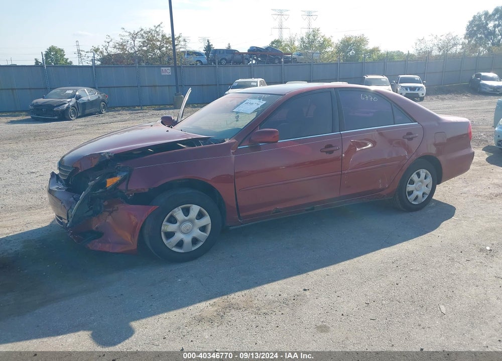 2003 TOYOTA CAMRY LE VIN: 4T1BE32K73U125421