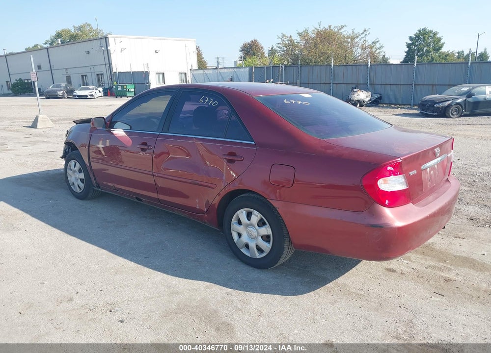 2003 TOYOTA CAMRY LE VIN: 4T1BE32K73U125421