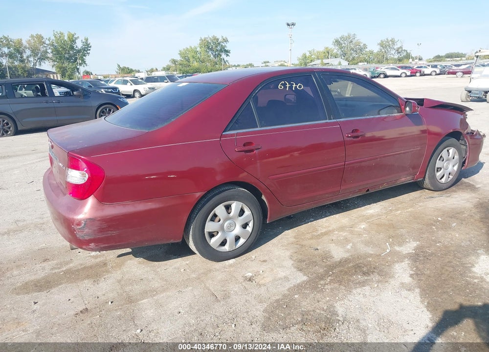 2003 TOYOTA CAMRY LE VIN: 4T1BE32K73U125421