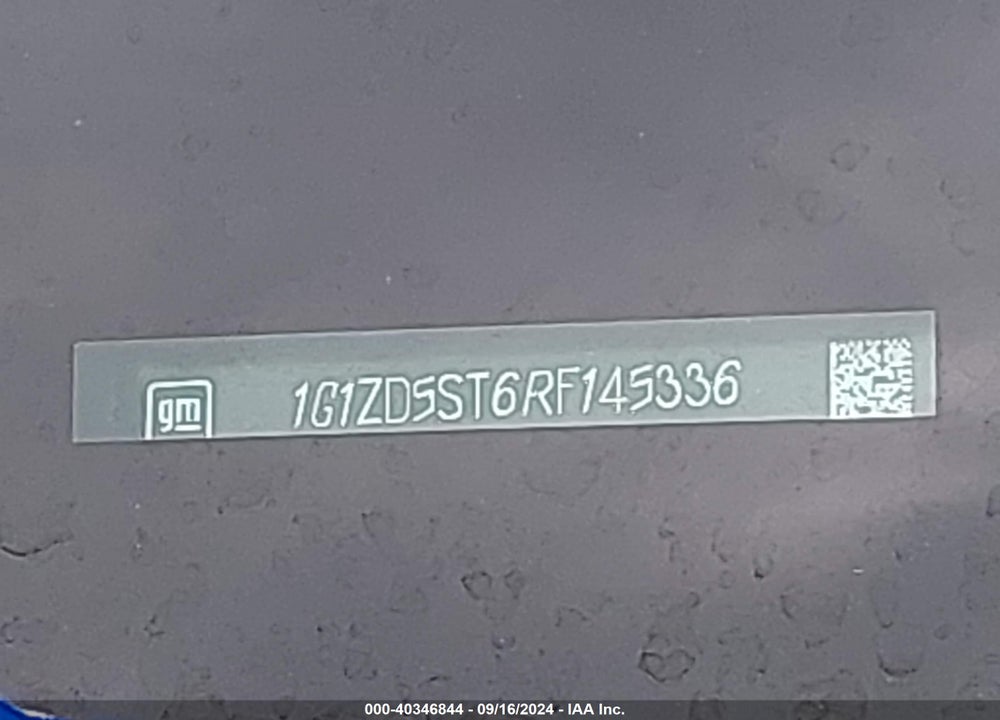 2024 CHEVROLET MALIBU VIN: 1G1ZD5ST6RF145336