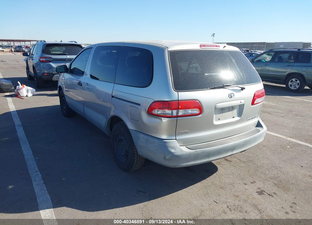 2001 TOYOTA SIENNA CE VIN: 4T3ZF19C41U356084