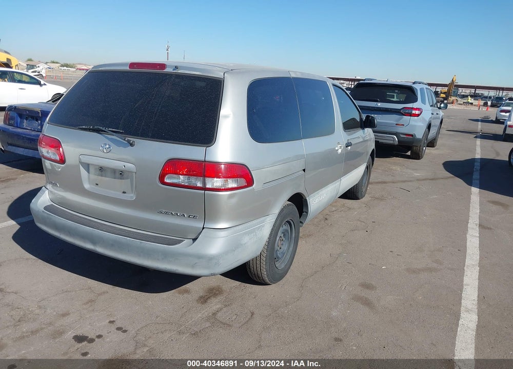 2001 TOYOTA SIENNA CE VIN: 4T3ZF19C41U356084
