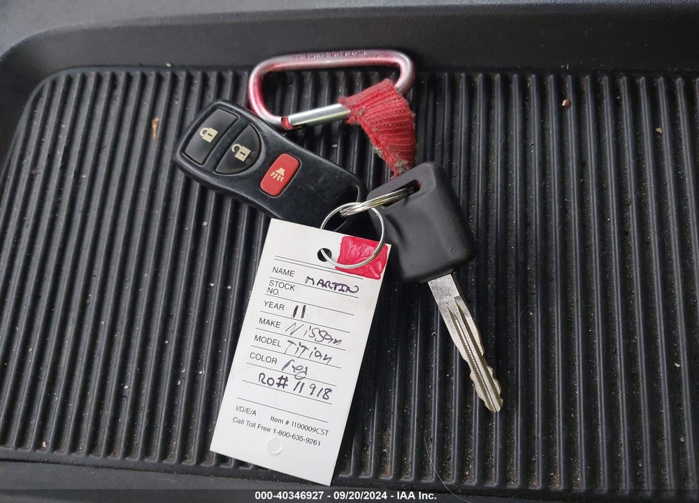 2011 NISSAN TITAN SV VIN: 1N6AA0EC8BN324787
