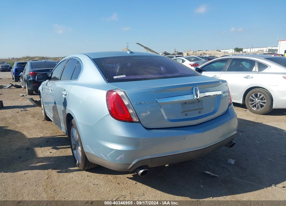 2009 LINCOLN MKS VIN: 1LNHM93R99G607536
