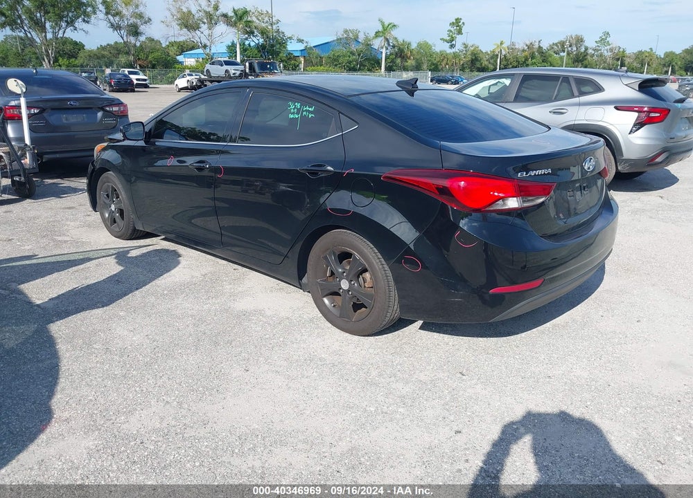 2016 HYUNDAI ELANTRA VALUE EDITION VIN: 5NPDH4AE9GH728537
