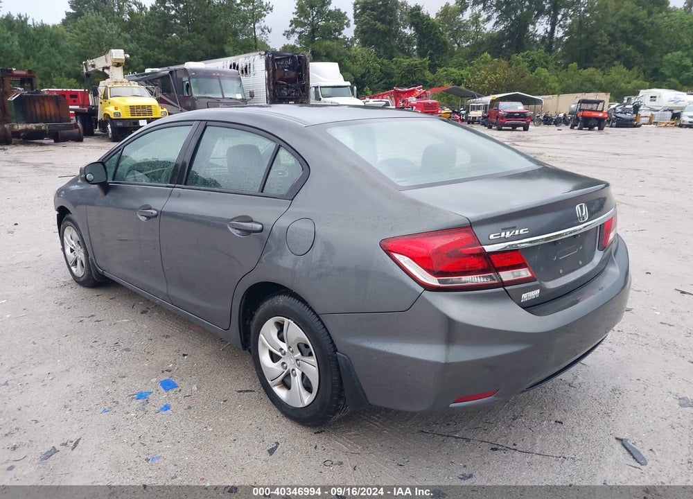 2013 HONDA CIVIC LX VIN: 19XFB2F57DE029348