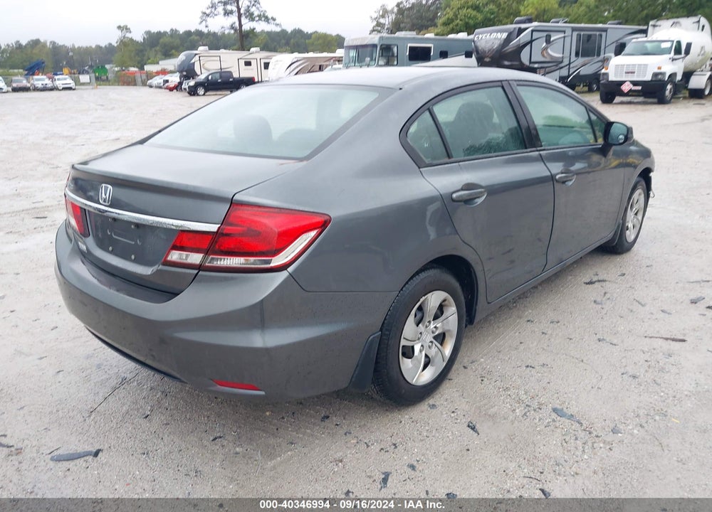 2013 HONDA CIVIC LX VIN: 19XFB2F57DE029348