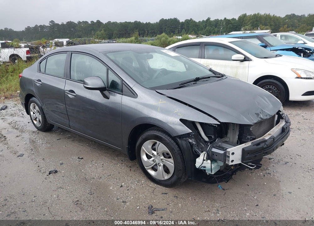 2013 HONDA CIVIC LX VIN: 19XFB2F57DE029348