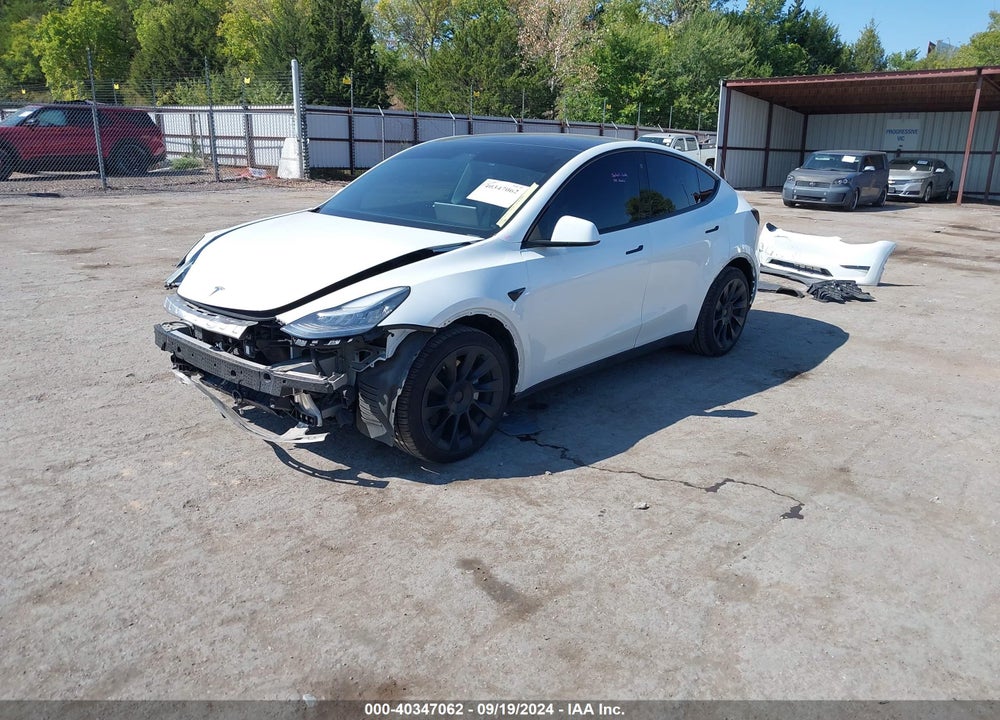 2021 TESLA MODEL Y LONG RANGE DUAL MOTOR ALL-WHEEL DRIVE VIN: 5YJYGDEE2MF097784