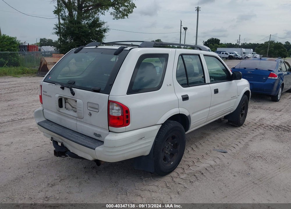2000 ISUZU RODEO LS/LSE/S 3.2L VIN: 4S2CK58WXY4320903