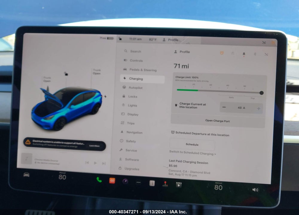 2022 TESLA MODEL Y PERFORMANCE DUAL MOTOR ALL-WHEEL DRIVE VIN: 7SAYGDEF3NF349359