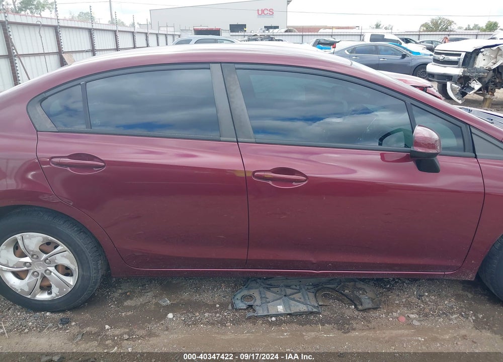 2013 HONDA CIVIC LX VIN: 2HGFB2F56DH570445