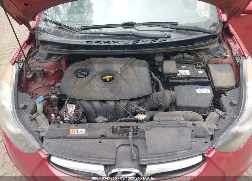 2013 HYUNDAI ELANTRA GLS VIN: KMHDH4AEXDU934642