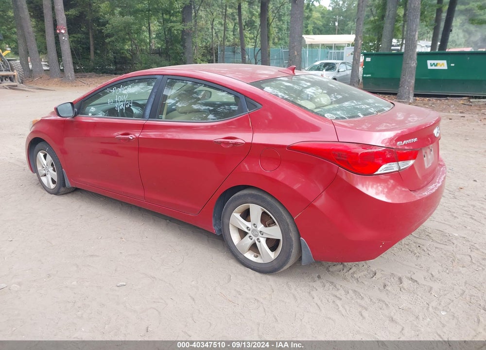2013 HYUNDAI ELANTRA GLS VIN: KMHDH4AEXDU934642