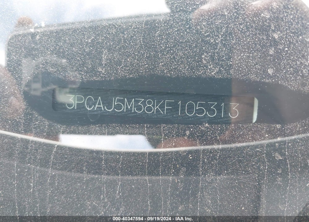 2019 INFINITI QX50 PURE VIN: 3PCAJ5M38KF105313