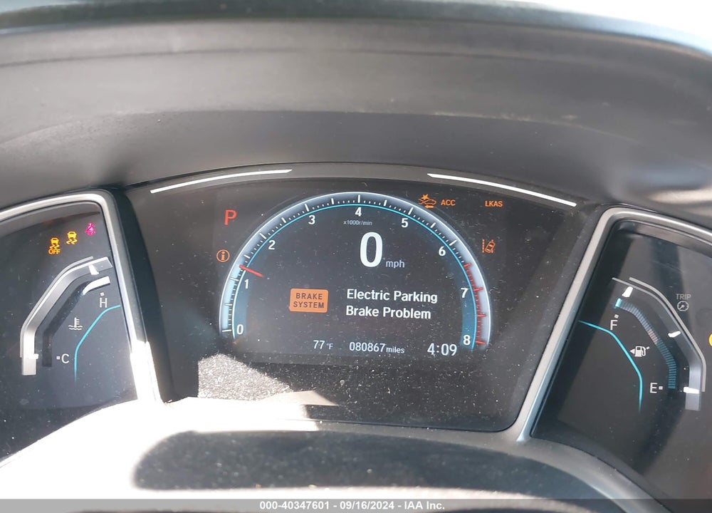 2020 HONDA CIVIC EX VIN: 19XFC1F30LE208433