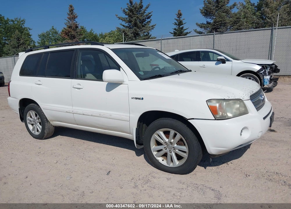 2006 TOYOTA HIGHLANDER HYBRID V6 VIN: JTEEW21A160021578