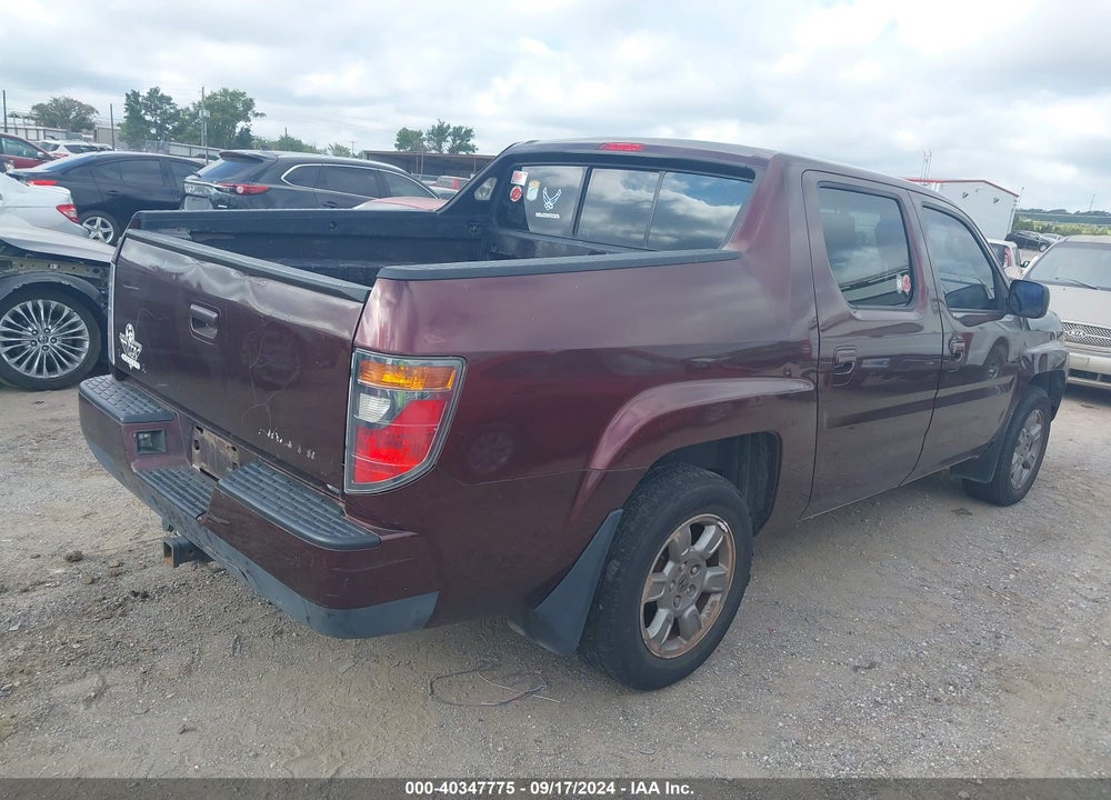 2007 HONDA RIDGELINE RTX VIN: 2HJYK16337H533272