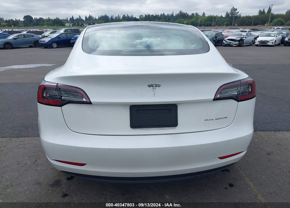 2022 TESLA MODEL 3 LONG RANGE DUAL MOTOR ALL-WHEEL DRIVE VIN: 5YJ3E1EB9NF348208