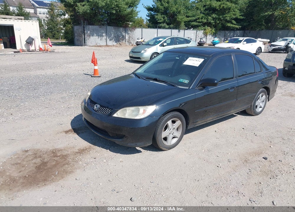 2005 HONDA CIVIC EX VIN: 2HGES26725H552054