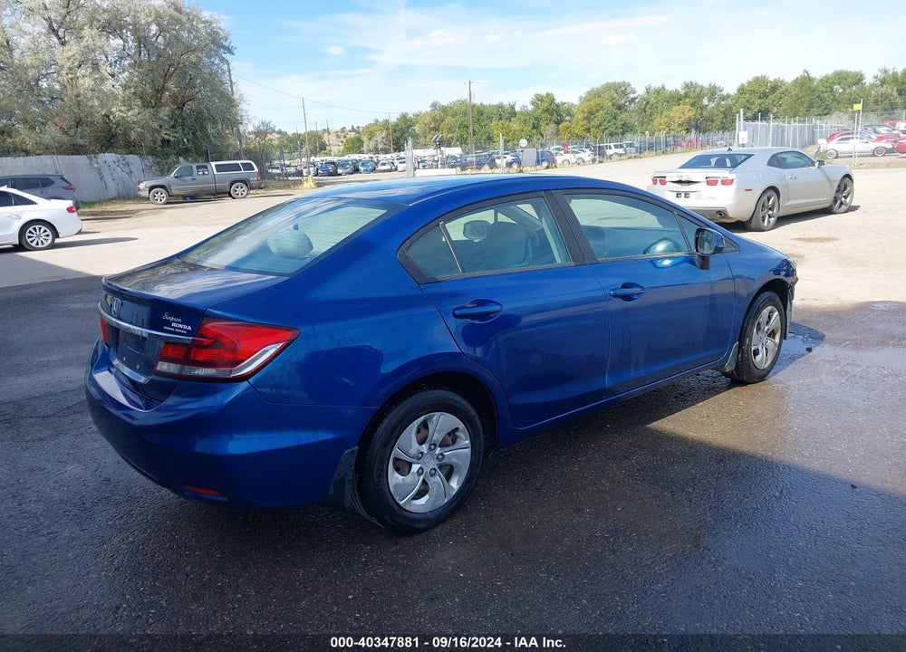 2013 HONDA CIVIC LX VIN: 19XFB2F52DE052343