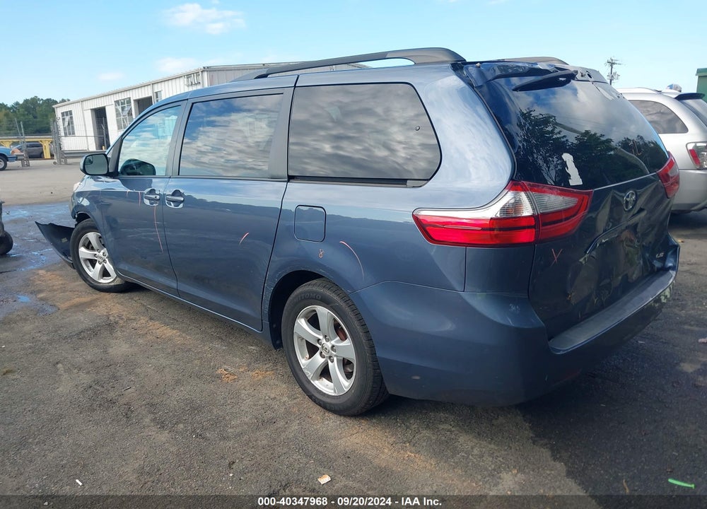 2016 TOYOTA SIENNA LE 8 PASSENGER VIN: 5TDKK3DC7GS749510