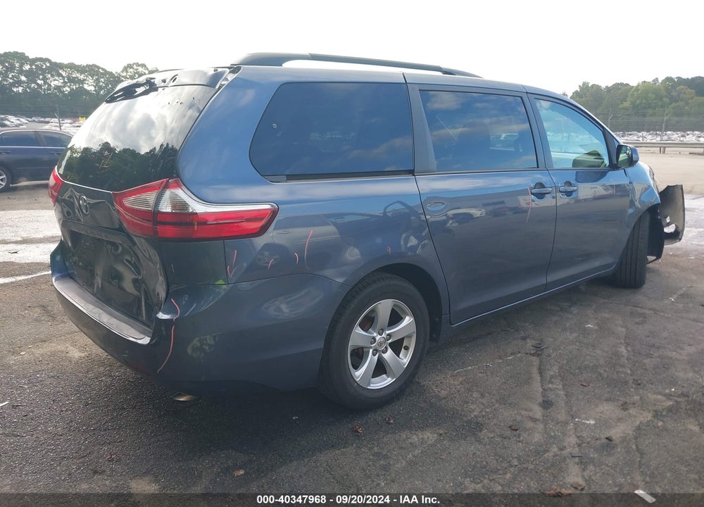 2016 TOYOTA SIENNA LE 8 PASSENGER VIN: 5TDKK3DC7GS749510