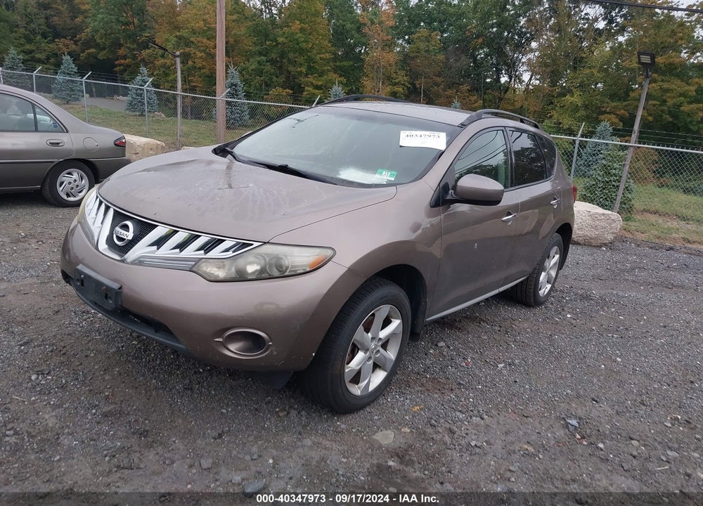 2009 NISSAN MURANO S VIN: JN8AZ18W39W112119