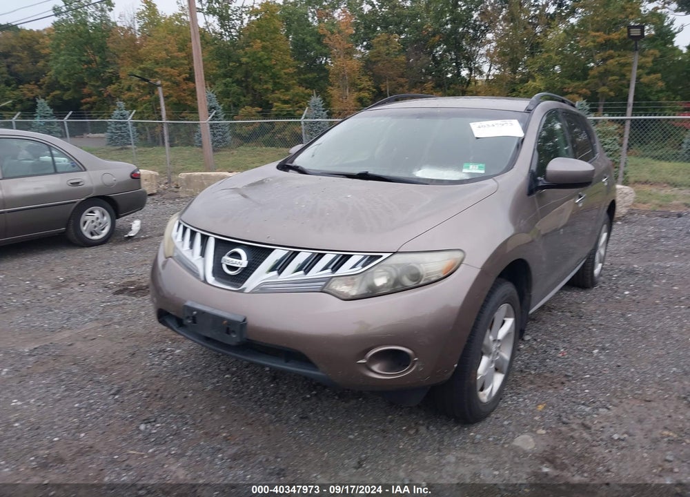 2009 NISSAN MURANO S VIN: JN8AZ18W39W112119