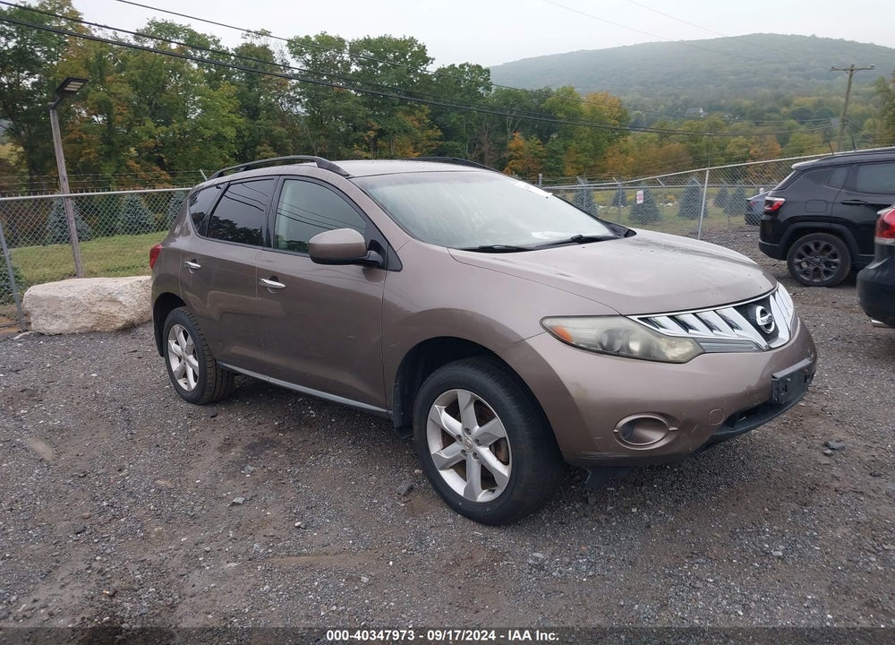 2009 NISSAN MURANO S VIN: JN8AZ18W39W112119