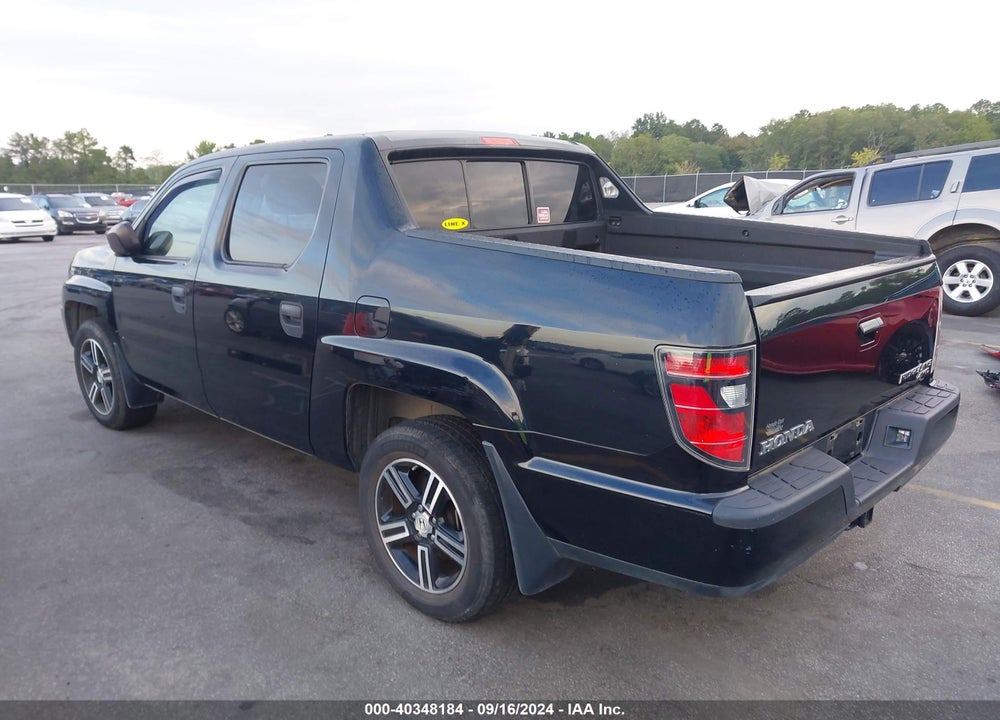 2013 HONDA RIDGELINE SPORT VIN: 5FPYK1F79DB001623