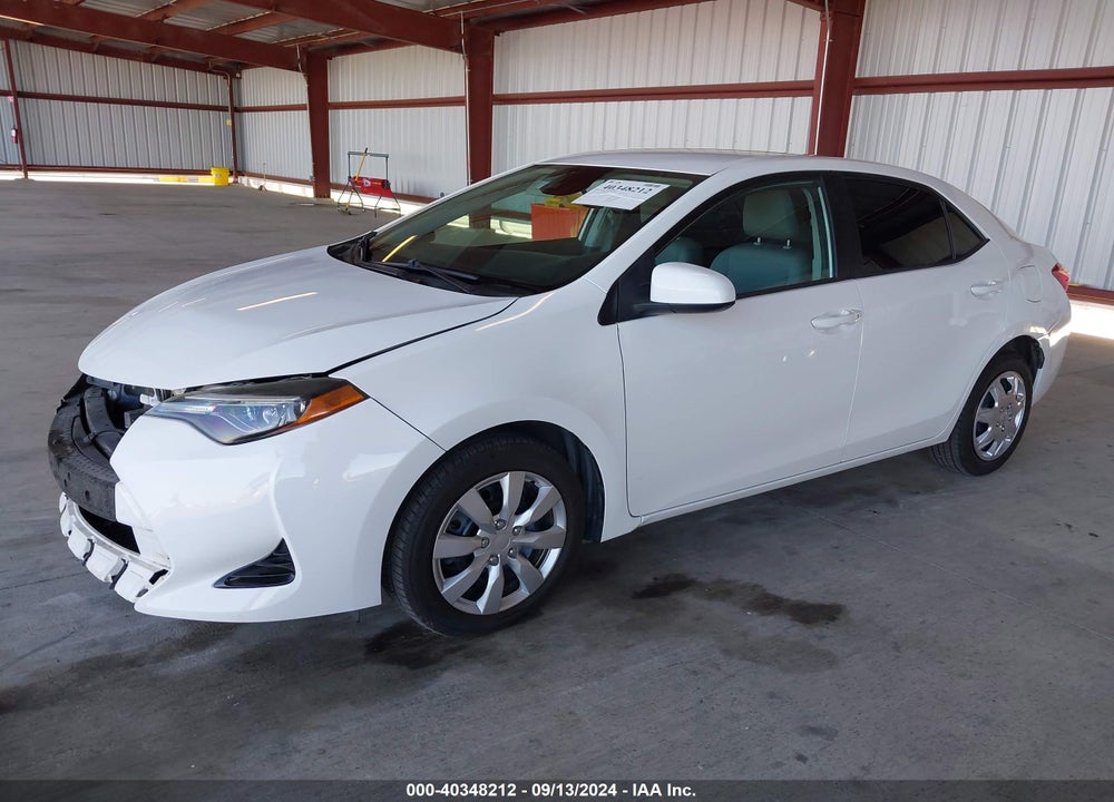 2018 TOYOTA COROLLA LE VIN: 2T1BURHE6JC063533
