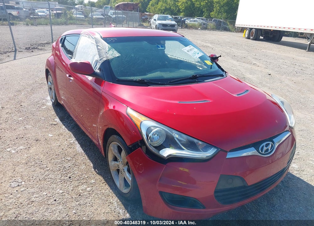 2014 HYUNDAI VELOSTER BASE W/BLACK VIN: KMHTC6AD2EU213679