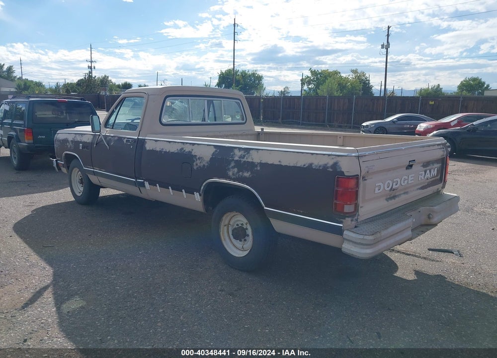 1983 DODGE D-SERIES D200/D250 VIN: 1B7JD24U7DS435397