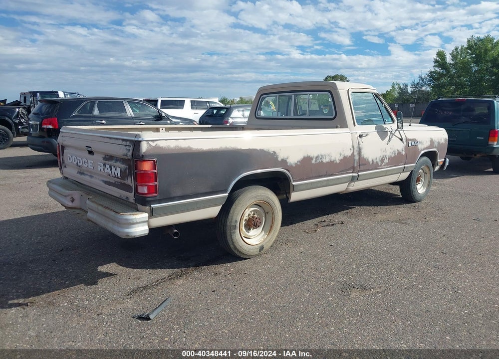 1983 DODGE D-SERIES D200/D250 VIN: 1B7JD24U7DS435397