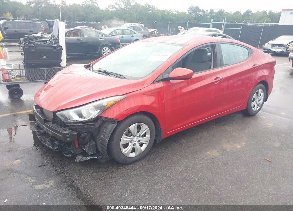 2016 HYUNDAI ELANTRA SE VIN: KMHDH4AE6GU482502