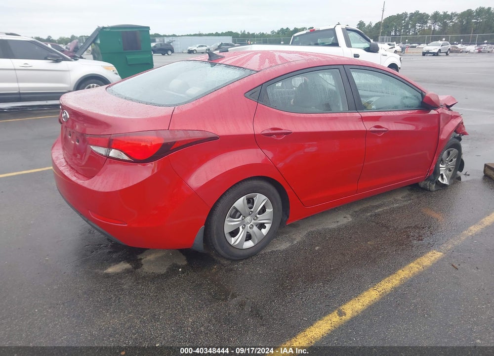 2016 HYUNDAI ELANTRA SE VIN: KMHDH4AE6GU482502
