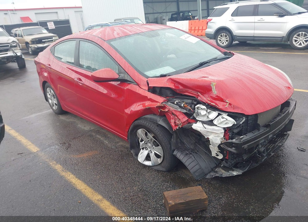 2016 HYUNDAI ELANTRA SE VIN: KMHDH4AE6GU482502