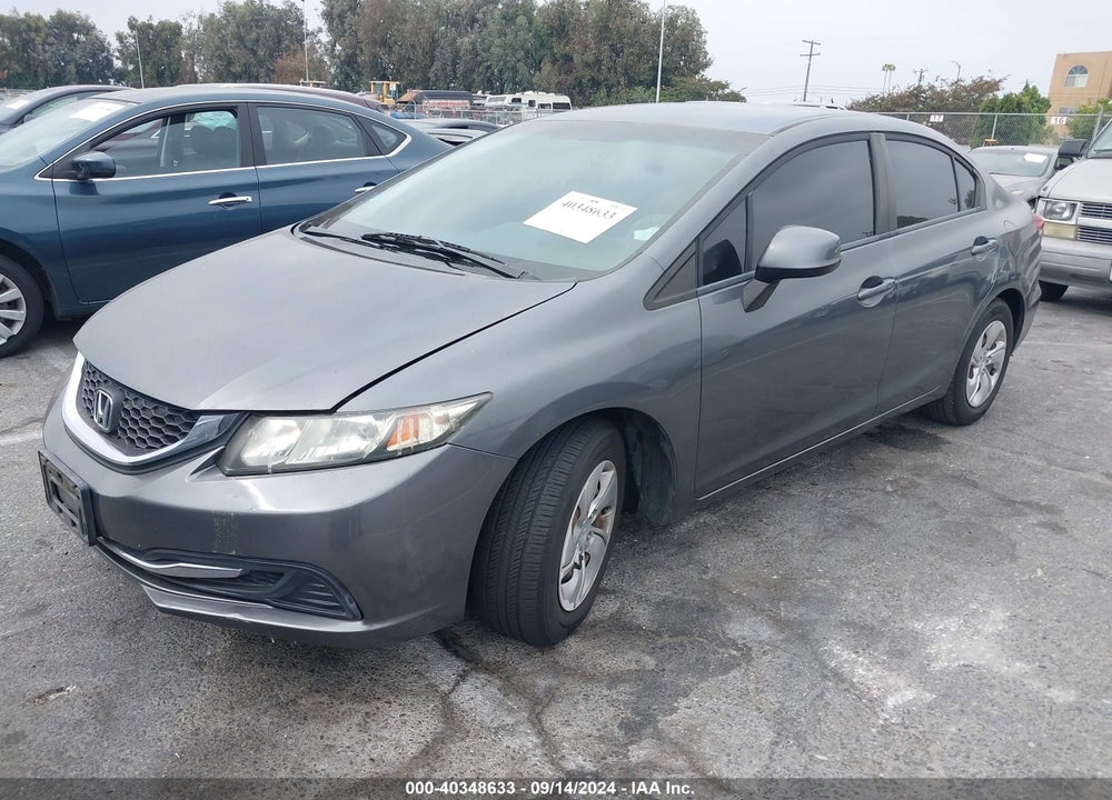 2013 HONDA CIVIC LX VIN: 19XFB2F53DE289004