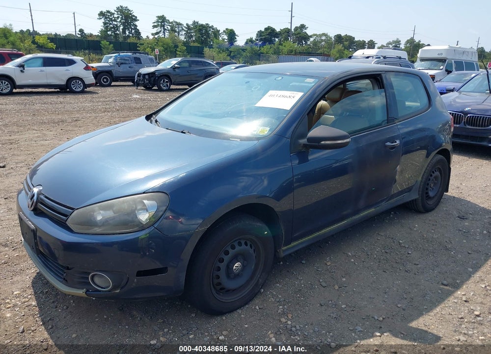 2010 VOLKSWAGEN GOLF 2-DOOR VIN: WVWAB7AJ2AW272837