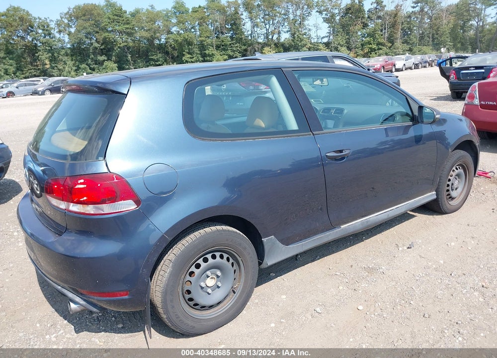 2010 VOLKSWAGEN GOLF 2-DOOR VIN: WVWAB7AJ2AW272837