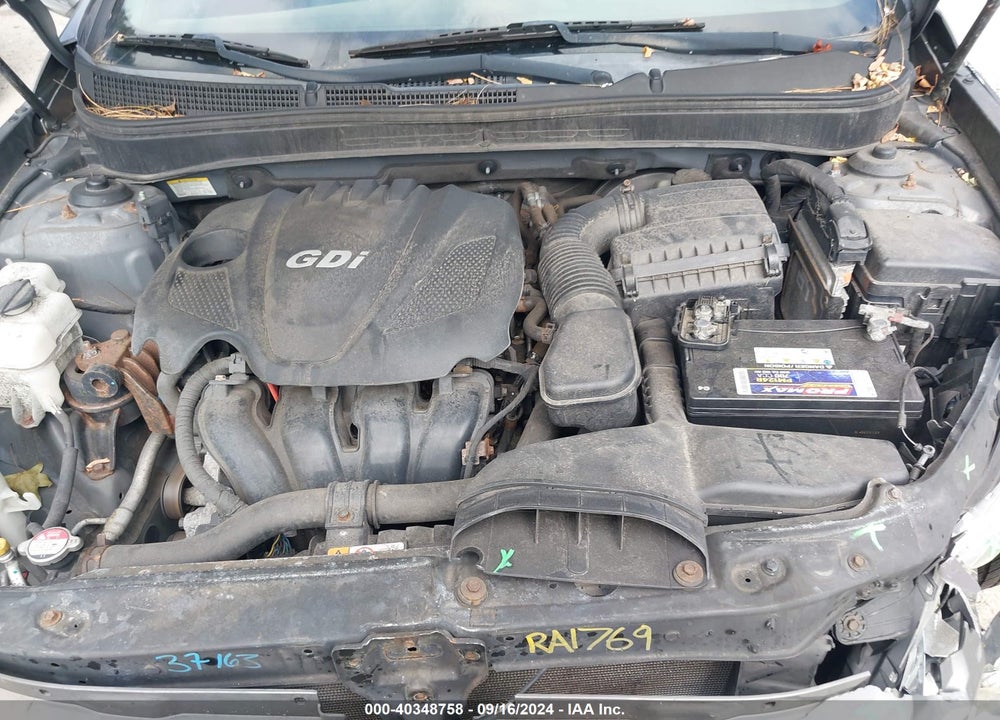 2013 HYUNDAI SONATA VIN: 5NPEB4AC9DH619608