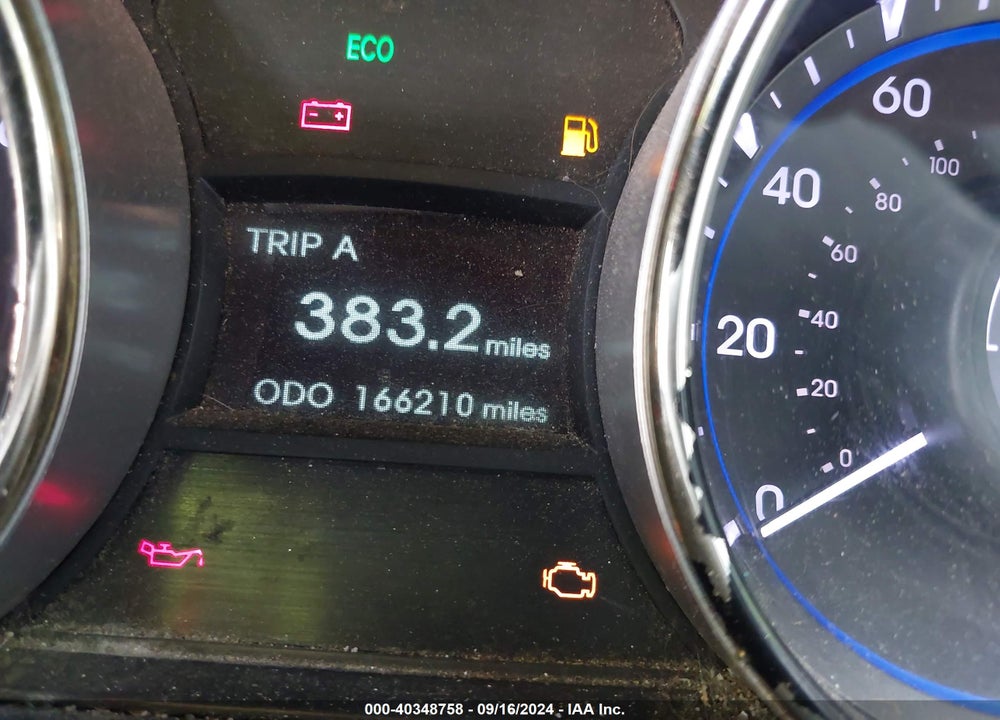 2013 HYUNDAI SONATA VIN: 5NPEB4AC9DH619608
