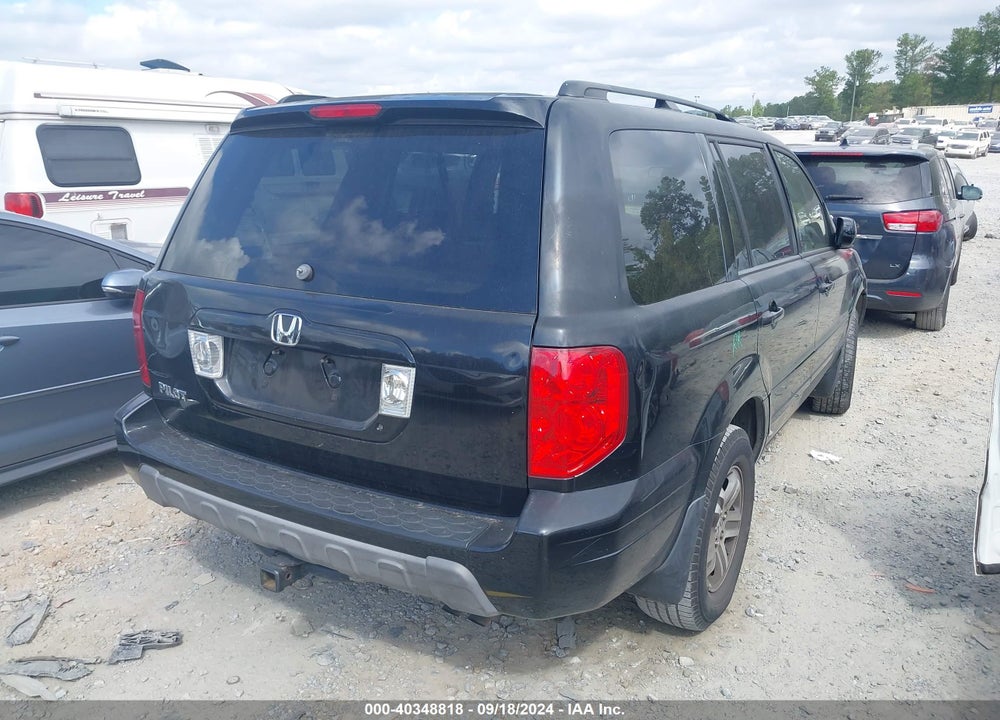 2005 HONDA PILOT EX-L VIN: 5FNYF18555B055513