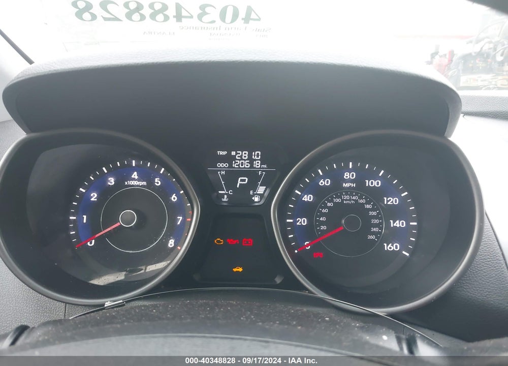 2013 HYUNDAI ELANTRA GLS VIN: 5NPDH4AE5DH183108