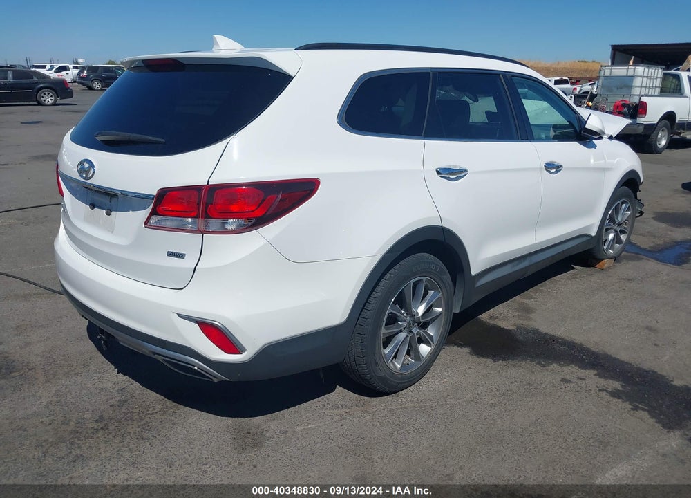 2017 HYUNDAI SANTA FE SE VIN: KM8SMDHF4HU174960