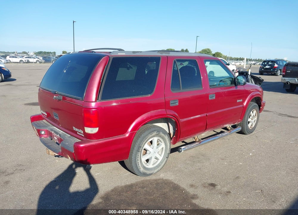 2000 OLDSMOBILE BRAVADA VIN: 1GHDT13WXY2295651