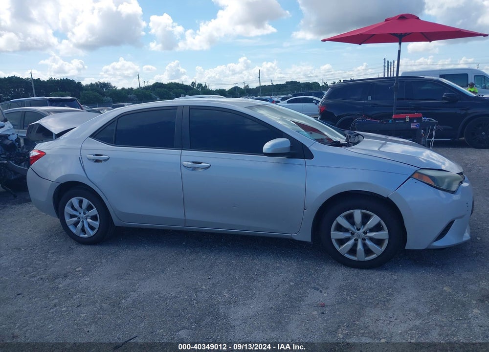 2014 TOYOTA COROLLA LE VIN: 5YFBURHE6EP120867