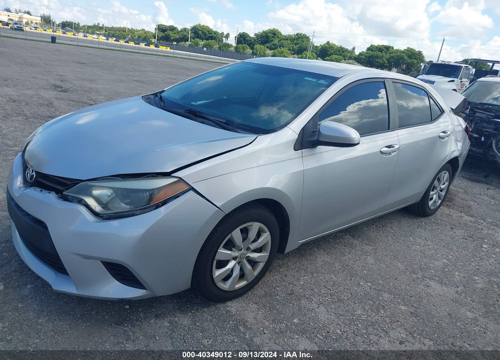 2014 TOYOTA COROLLA LE VIN: 5YFBURHE6EP120867