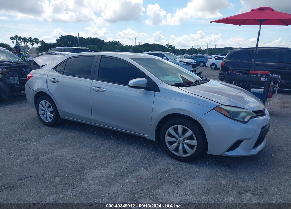 2014 TOYOTA COROLLA LE VIN: 5YFBURHE6EP120867